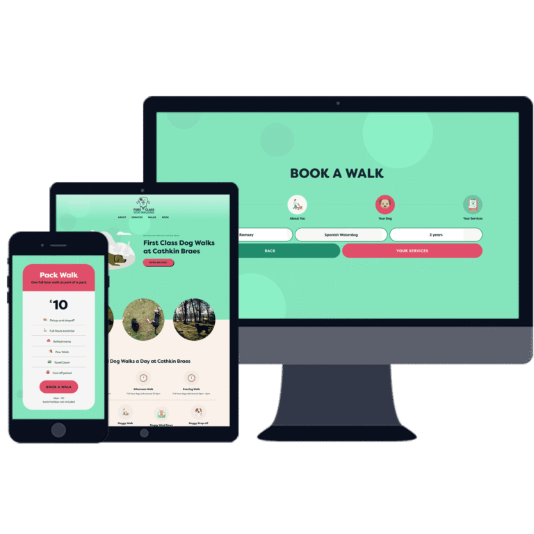 project fursclass dog walking web responsive