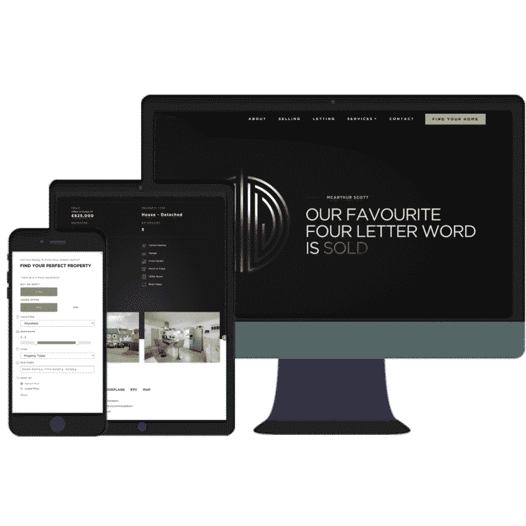project mcarthurscott estate agents web repsonsive