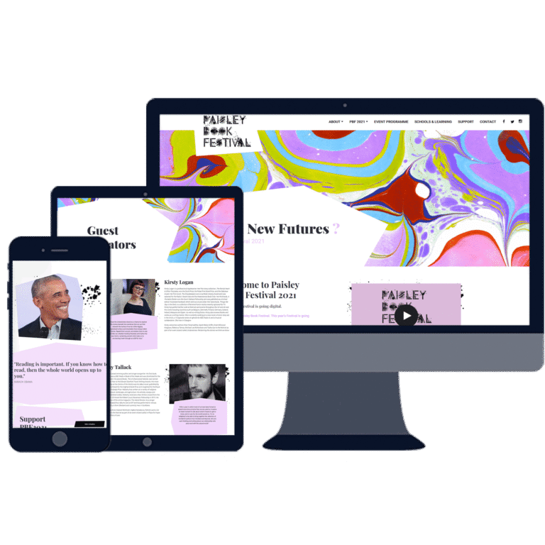 project paisley book festival web responsive